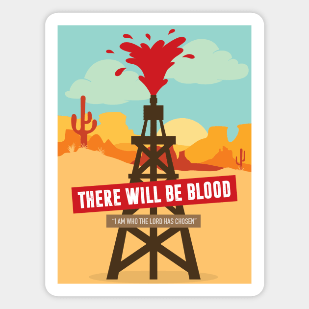 There Will Be Blood - Alternative Movie Poster Magnet by MoviePosterBoy